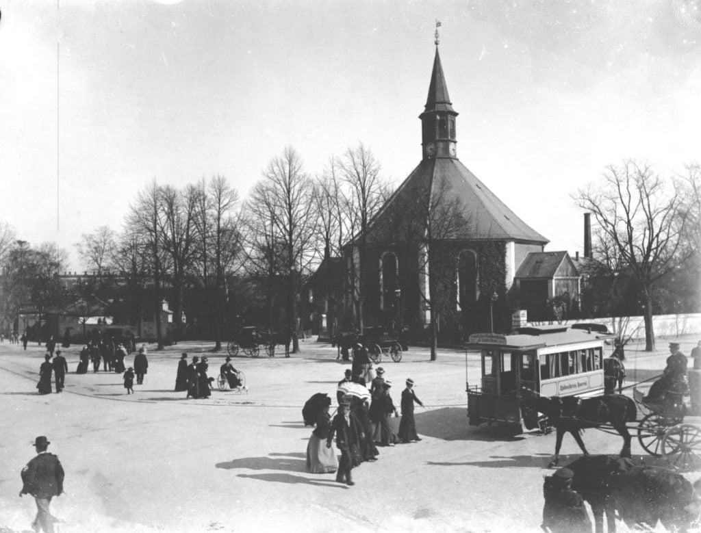 10972.9 Frederiksberg Runddel ca. 1890. Endnu en Heinrich Barby glasplade. G.K 24.5.2018