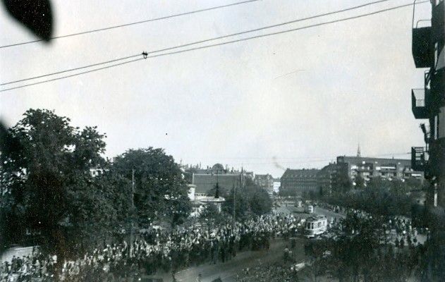 30.730 Udsigten fra Åboulevard 7 i august 1943 hvor Forum "gik"