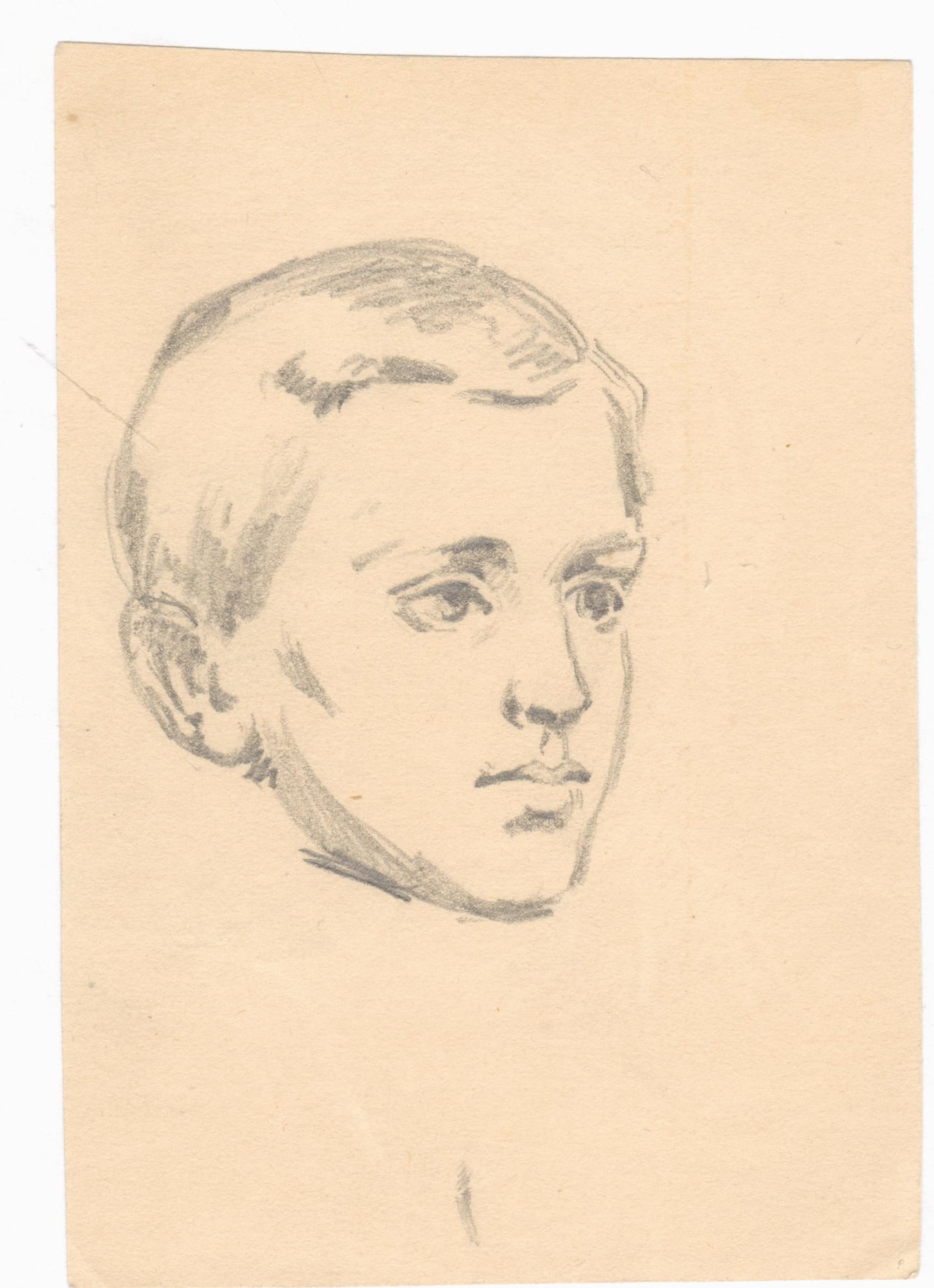 75.129.1  Georg Ferdinand Borch 1849 ( 14 år) Tegnet af kunstmaleren Frederik Christian Lund f. 1826