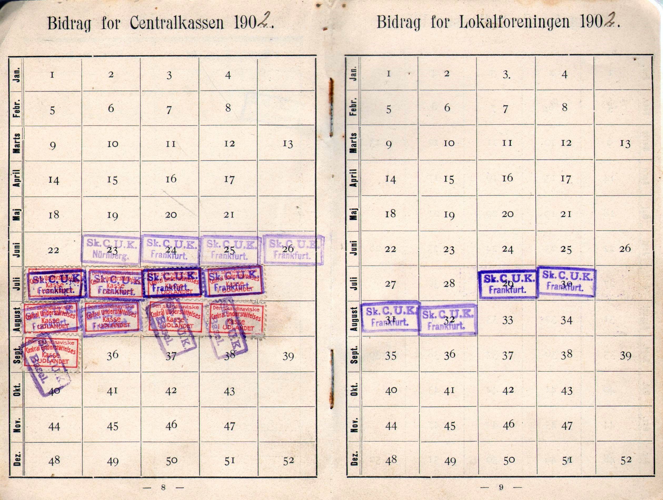 16.152 Understøttelsesbog under rejser 1902