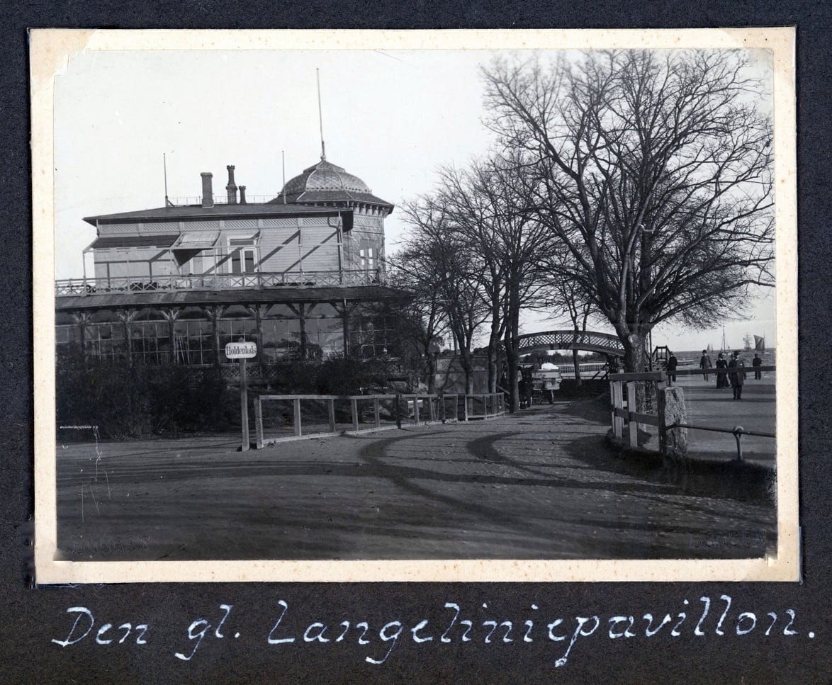 70.443 Den gamle langeliniepavillon. Dateret til 1901.