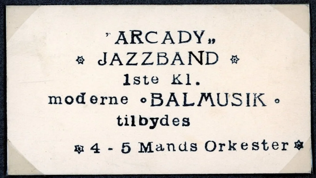 70.492 Visitkort Arcady Jazzband