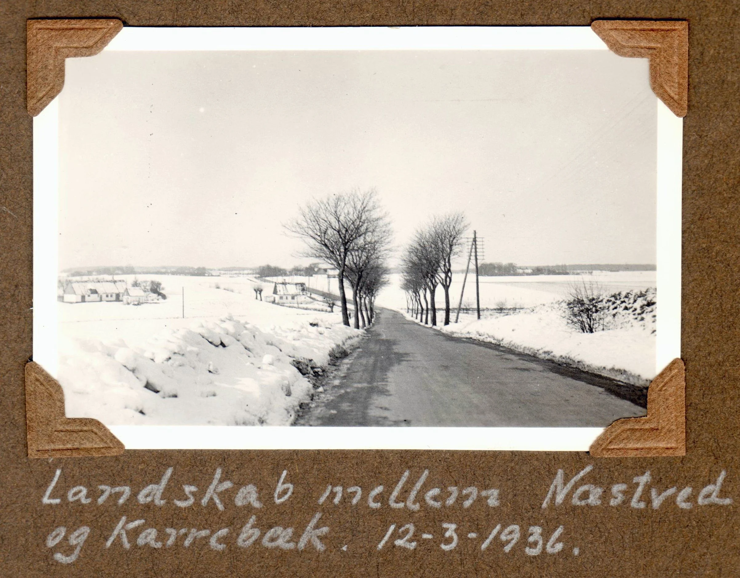 70.96 Landevejen mellem Karrebækog Næstved 1936. FB 4.8.2021