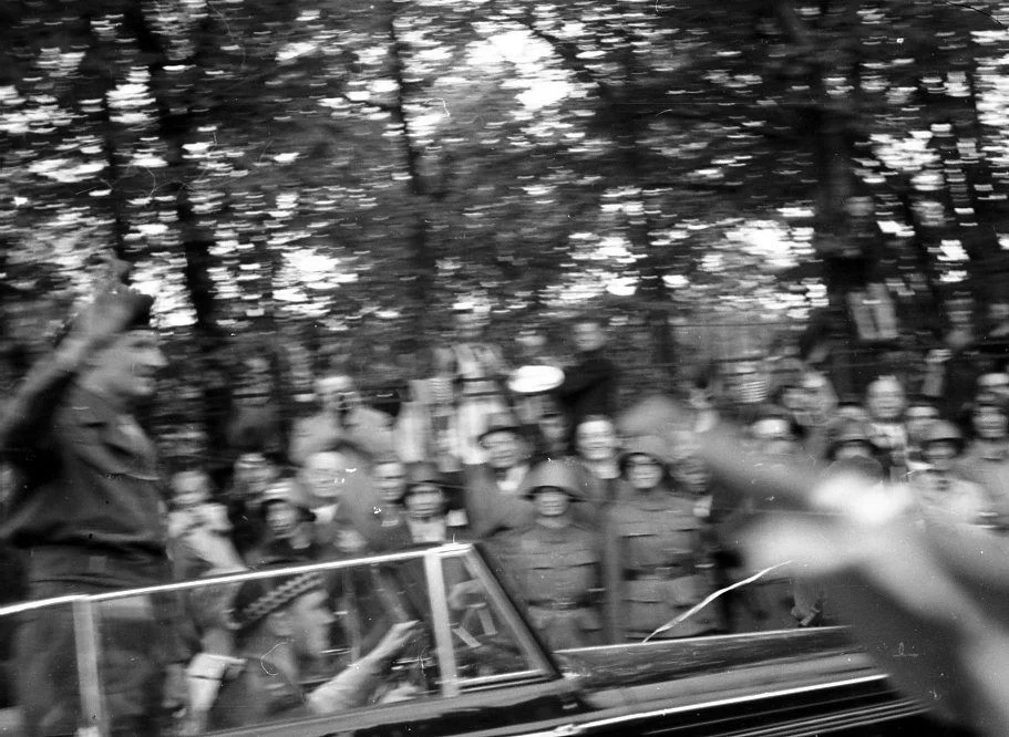 Befrielsen, Montgommery maj 1945 ved hovedbrandstationen