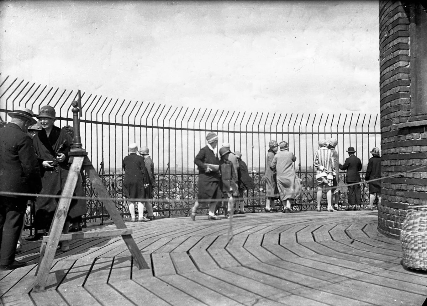 80.12 Oppe på Rundetårn 1928.