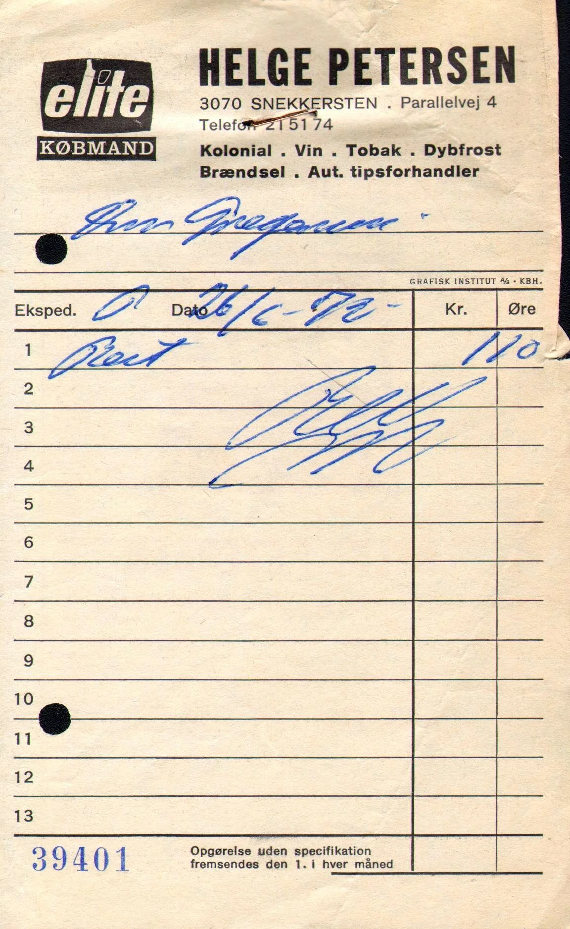 10488.1 Købmandsregning Helge Petersen