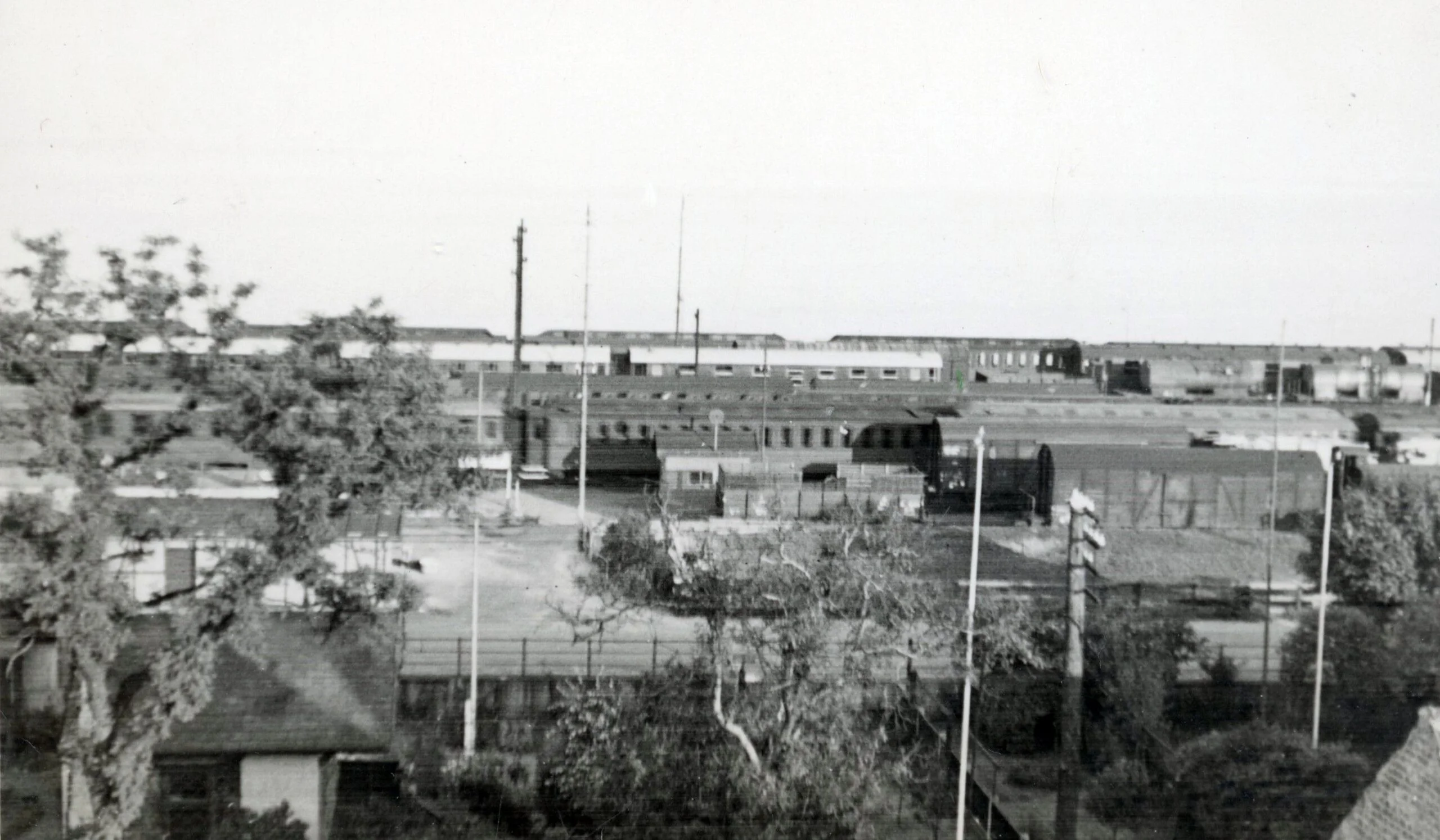 EK 1.35 Helsingør 1942 FB 31.10.2020. Taget fra Strandgade mod baneterrænet.
