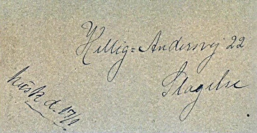 35.10 Husk den 17. januar. Hellig Andersvej 22, Slagelse. Ingeborg Larsen 1917.