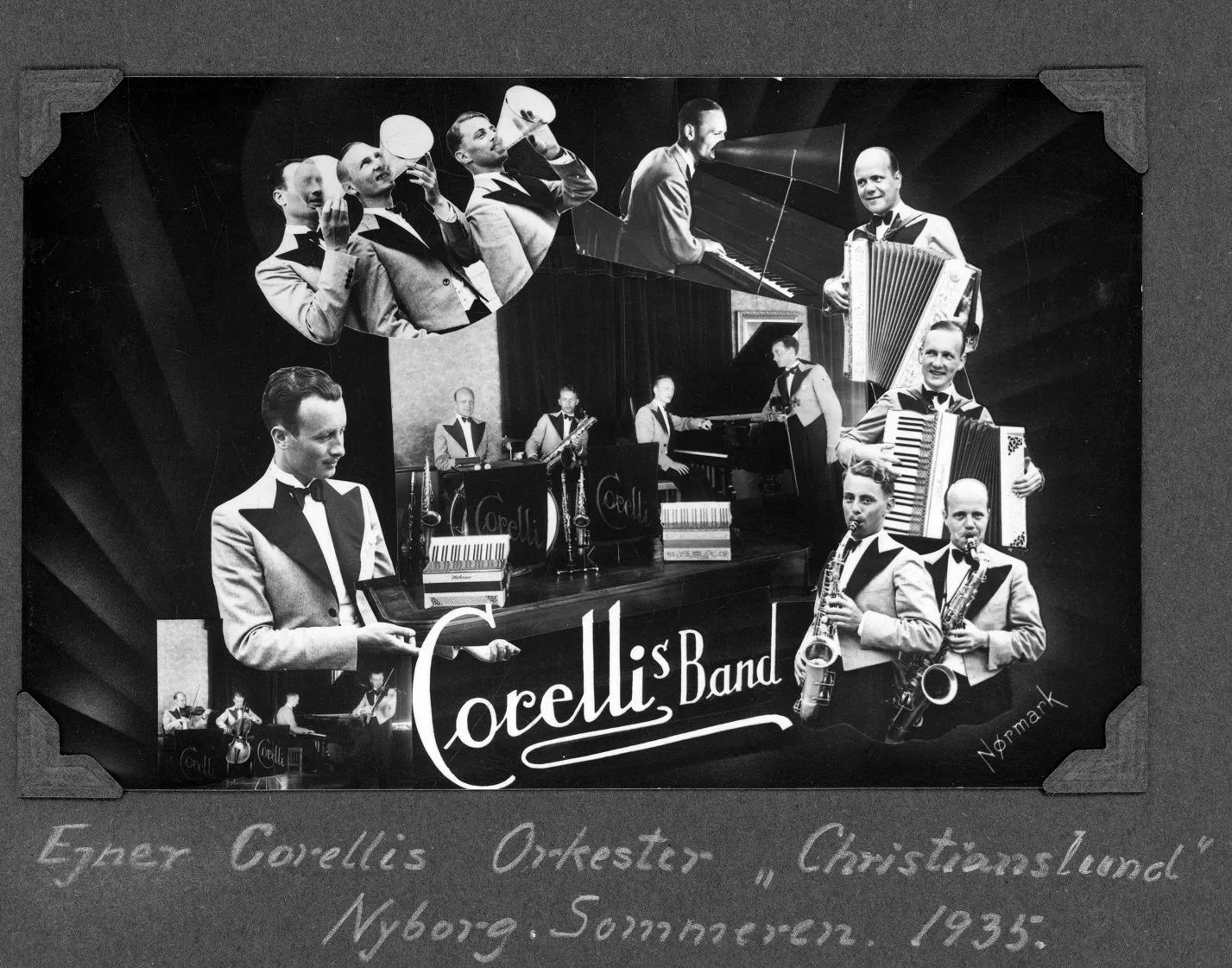 70.320 Ejner Corellis orkester i Christianslund, Nyborg Sommeren 1935