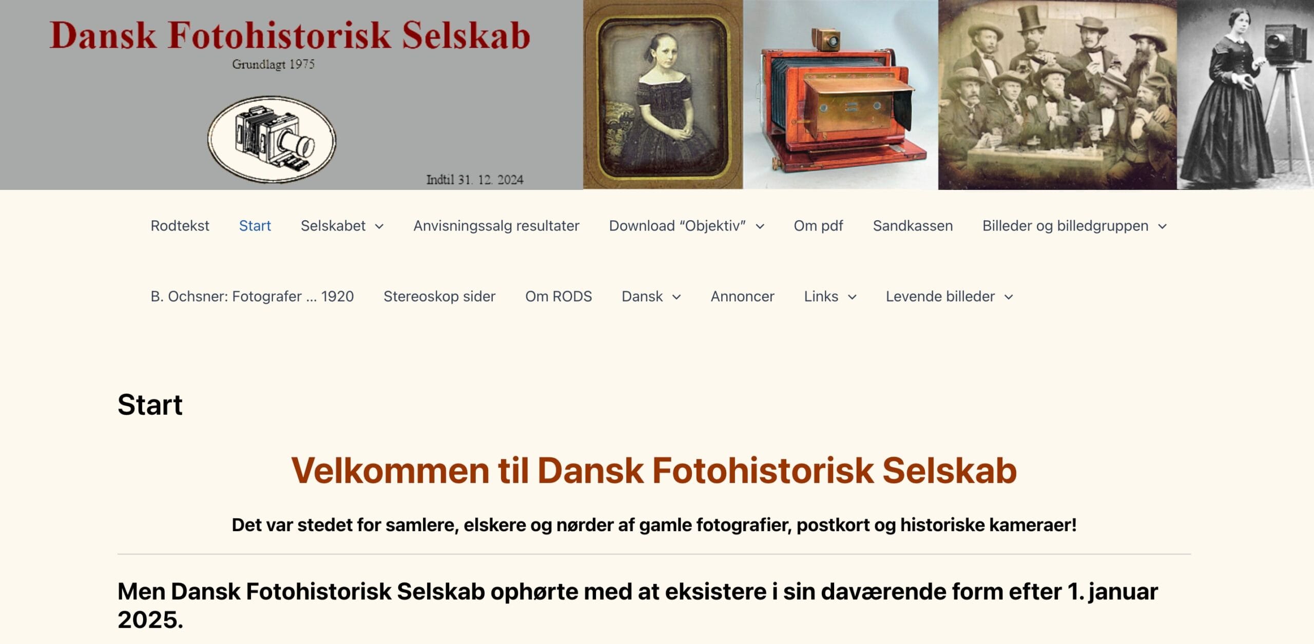 Dansk Fotohistorisk Selskab Dansk Fotohistorisk Selskab