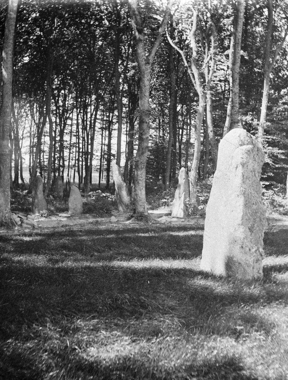 90.665 Louiselund, bautastenene.