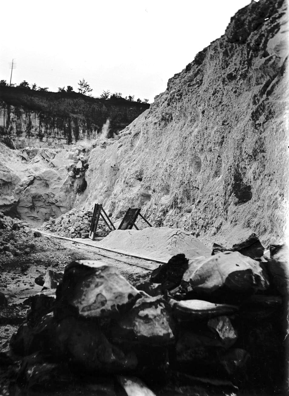 90.747 Kalkgruberne inderste sprængning.