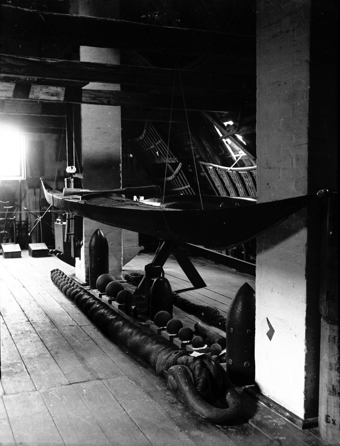 90.975 Svendborg museum, Anne Hvids gård, loftet.