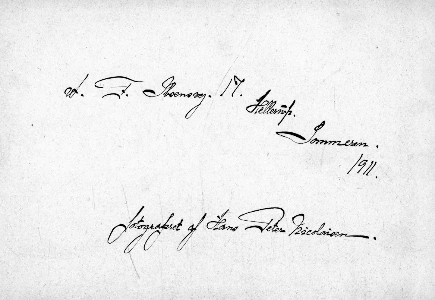14543.20 A.F. Ibsensvej, fra 1924 Nordkrog 17. Fotograf Hans Peter Nicolaisen-År 1911