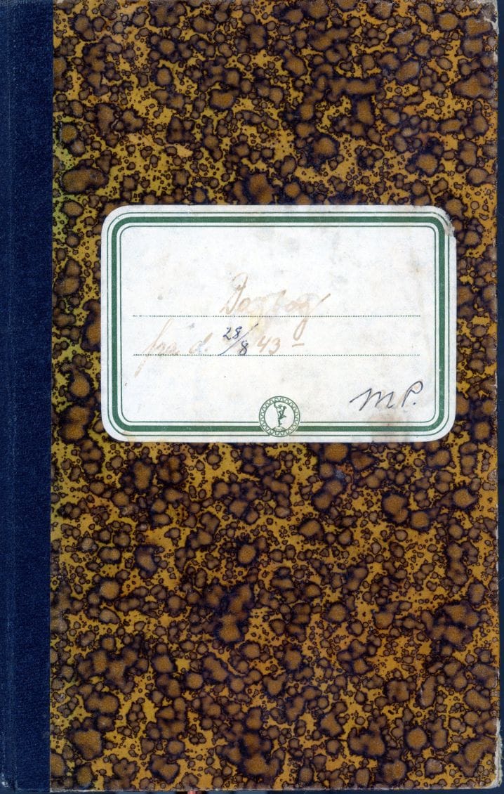 14559.17.1 Premierløjtnant Malthe Probst´dagbog 28.8 1943 Holbæk Kaserne.