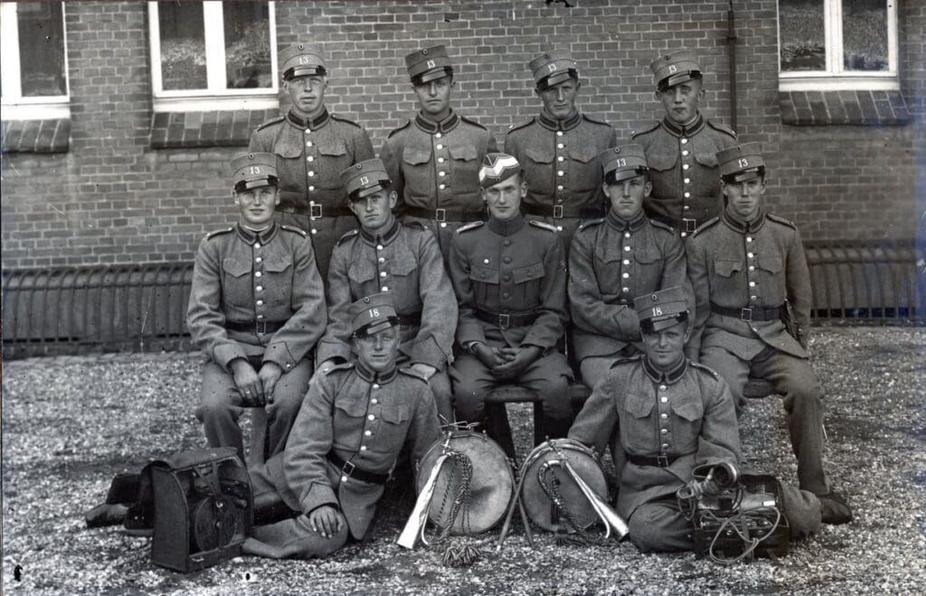 14559.24 18. batl. Skytskomp., Sønderborg 1938. Malthe Probst som officer.