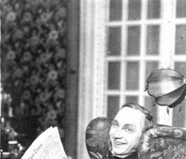 14608.3 Det ny Teater: Den grønne elevator. Hr. Rasmus Christiansen. Foto W. Månsson.